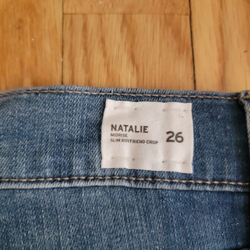 Hudson Jeans Natalie Midrise Slim Boyfriend Blue Jeans Size 26 - Picture 9 of 15